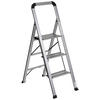 KLAPPTRITTLEITER - Alufarben, Basics, Metall (42/128/5cm) - MID.YOU
