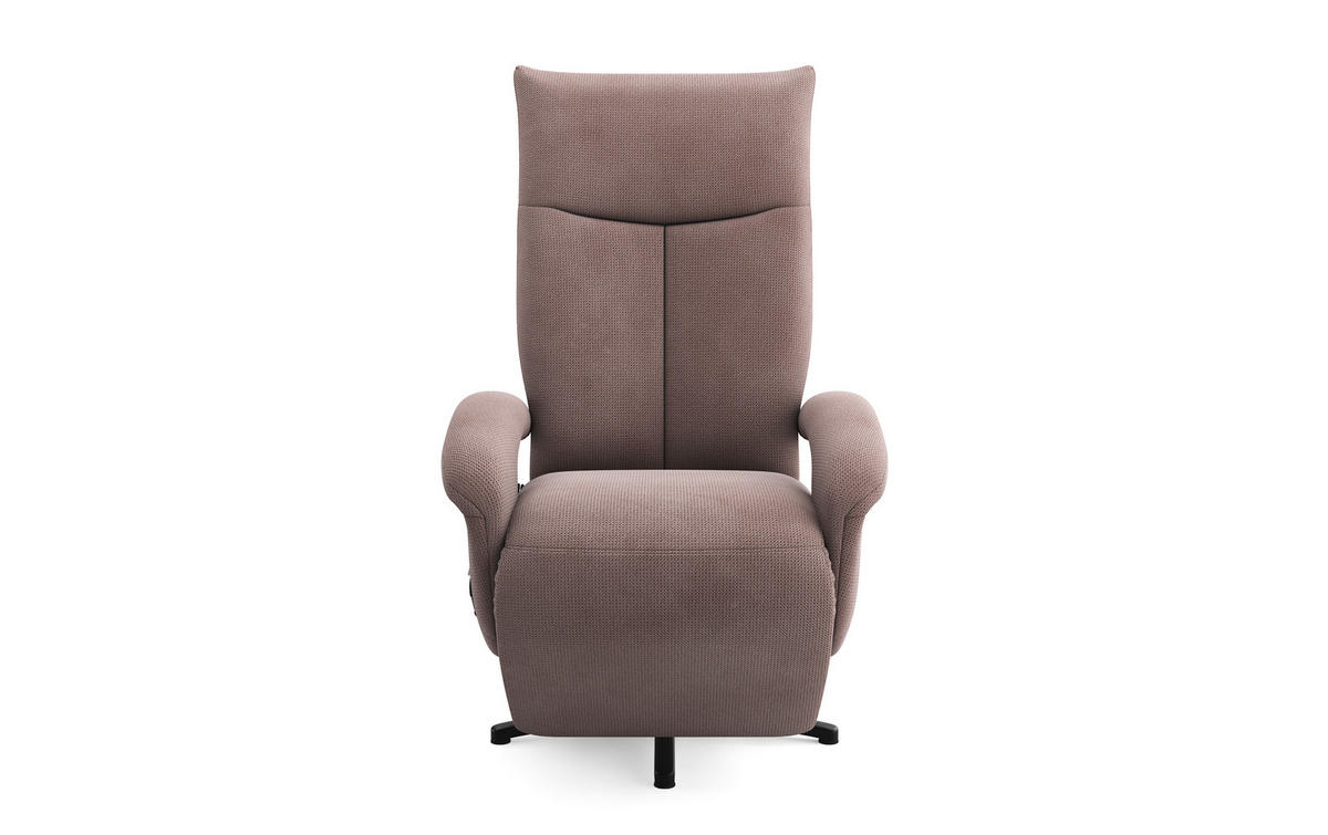 SESSEL in Flachgewebe Taupe  - Taupe/Schwarz, Konventionell, Textil/Metall (74/112/82cm) - Sit & More