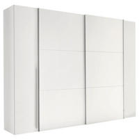 ORMAR ZA ODJEĆU bijela   - bijela/boje aluminija, Konvencionalno, drvni materijal/metal (267/205/57cm) - Ti'me