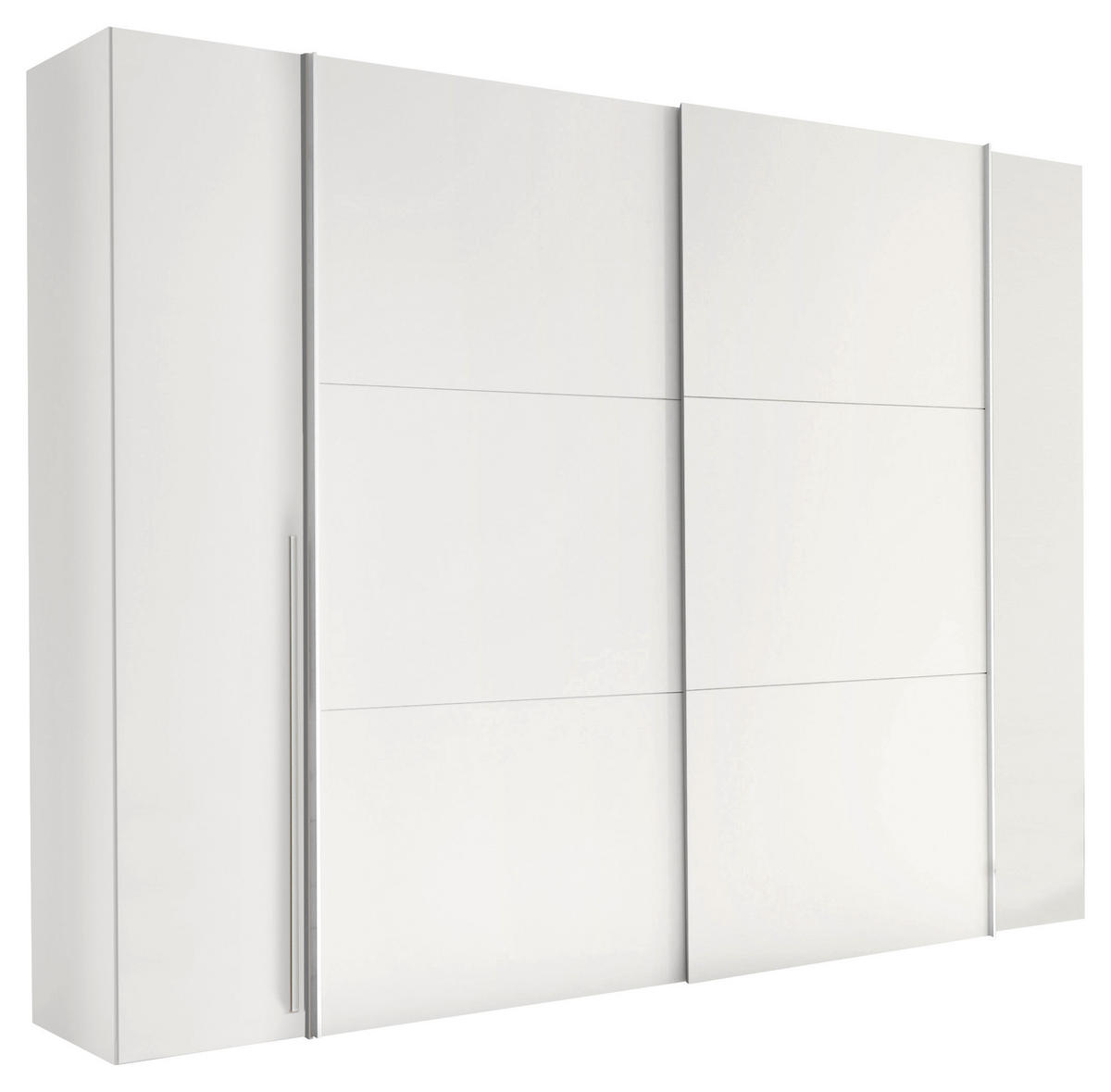 ORMAR ZA ODJEĆU bijela   - bijela/boje aluminija, Konvencionalno, drvni materijal/metal (267/205/57cm) - Ti'me