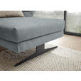 ECKSOFA  in Flachgewebe Hellblau  279-327/176-217 cm  - Schwarz/Hellblau, Design, Textil/Metall (279-327/176-217cm) - Dieter Knoll