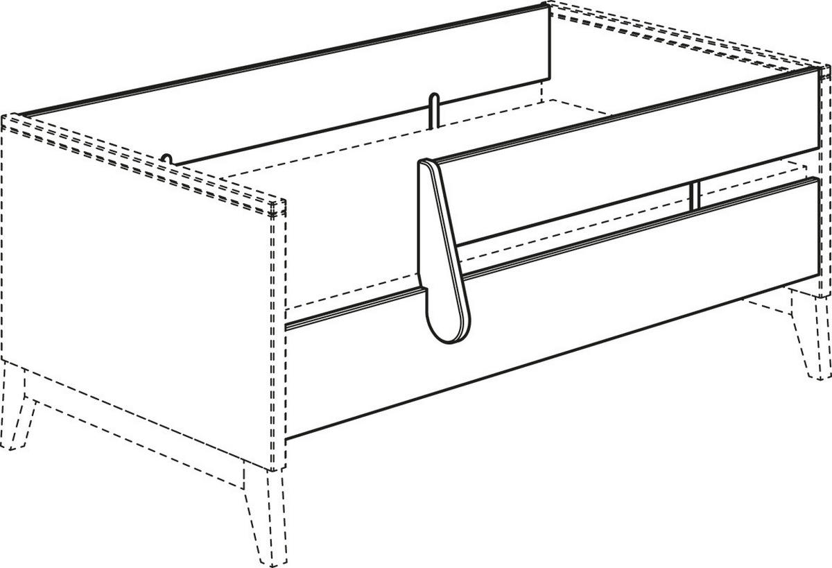 BABAÁGY BIZTONSÁGI SZETT Sten  - szürke, Basics, faalapú anyag (139,0cm) - Paidi