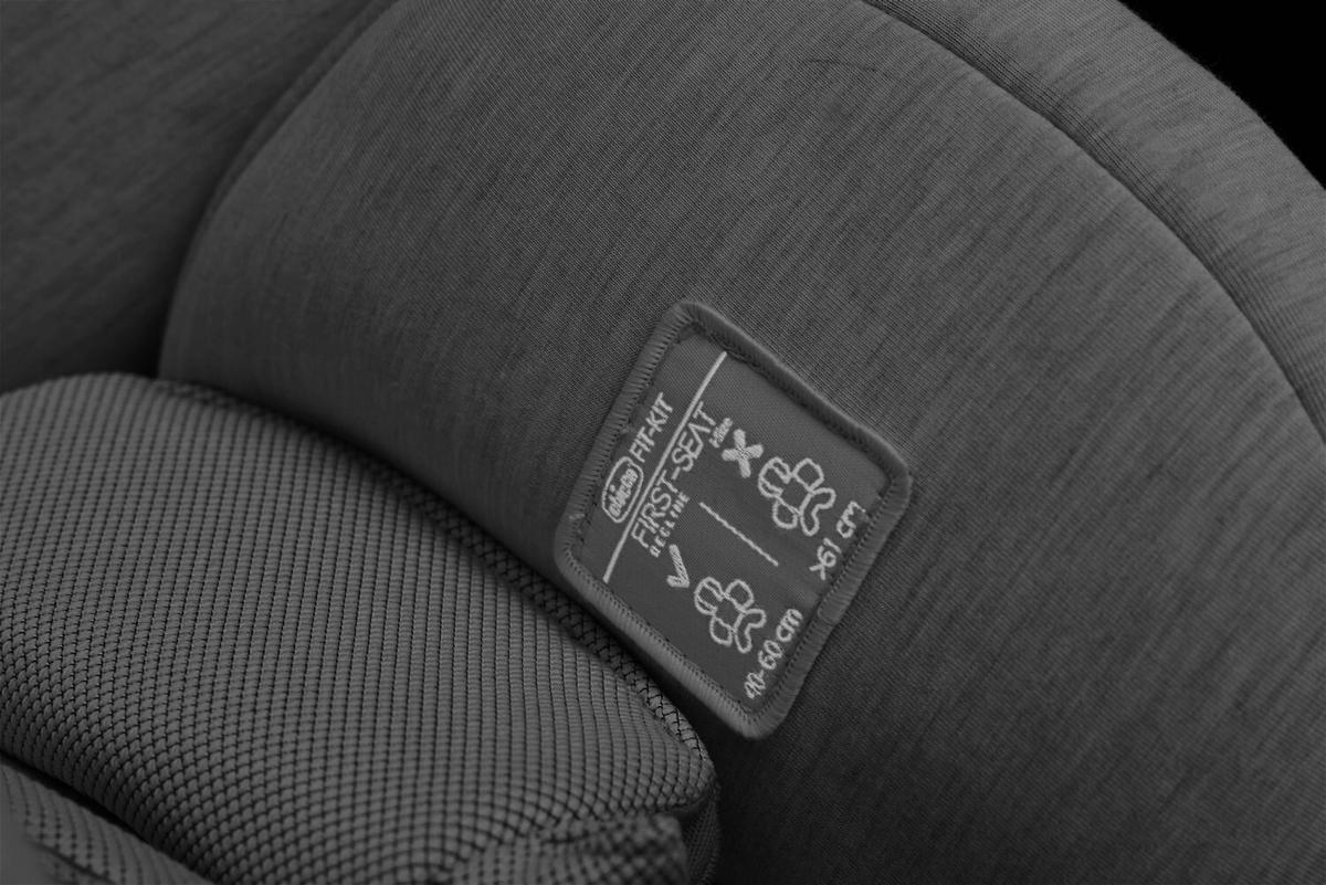 KINDERAUTOSITZ First Seat Recline I-Size   - Dunkelgrau/Hellgrau, Basics, Textil (44/58/60/65cm) - Chicco