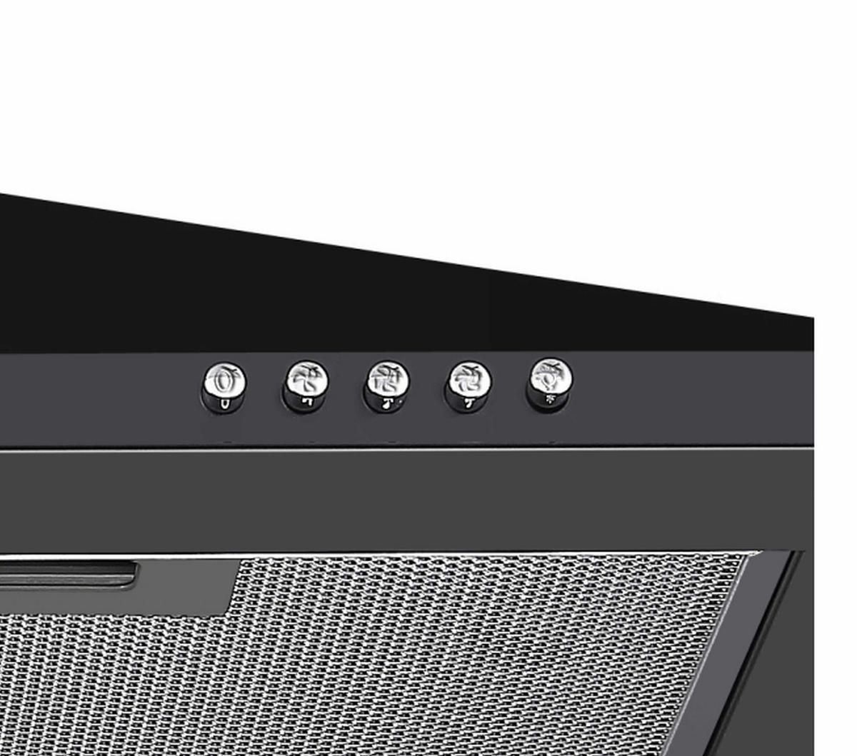 DUNSTABZUGSHAUBE CH22055SA  - Schwarz, Trend, Metall (60/58-96/47,5cm) - Respekta