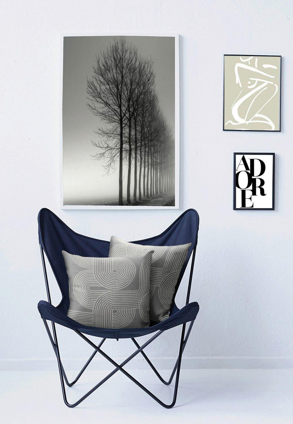 KISSENHÜLLE 46/46 cm  - Grau, Design, Textil (46/46cm) - Apelt