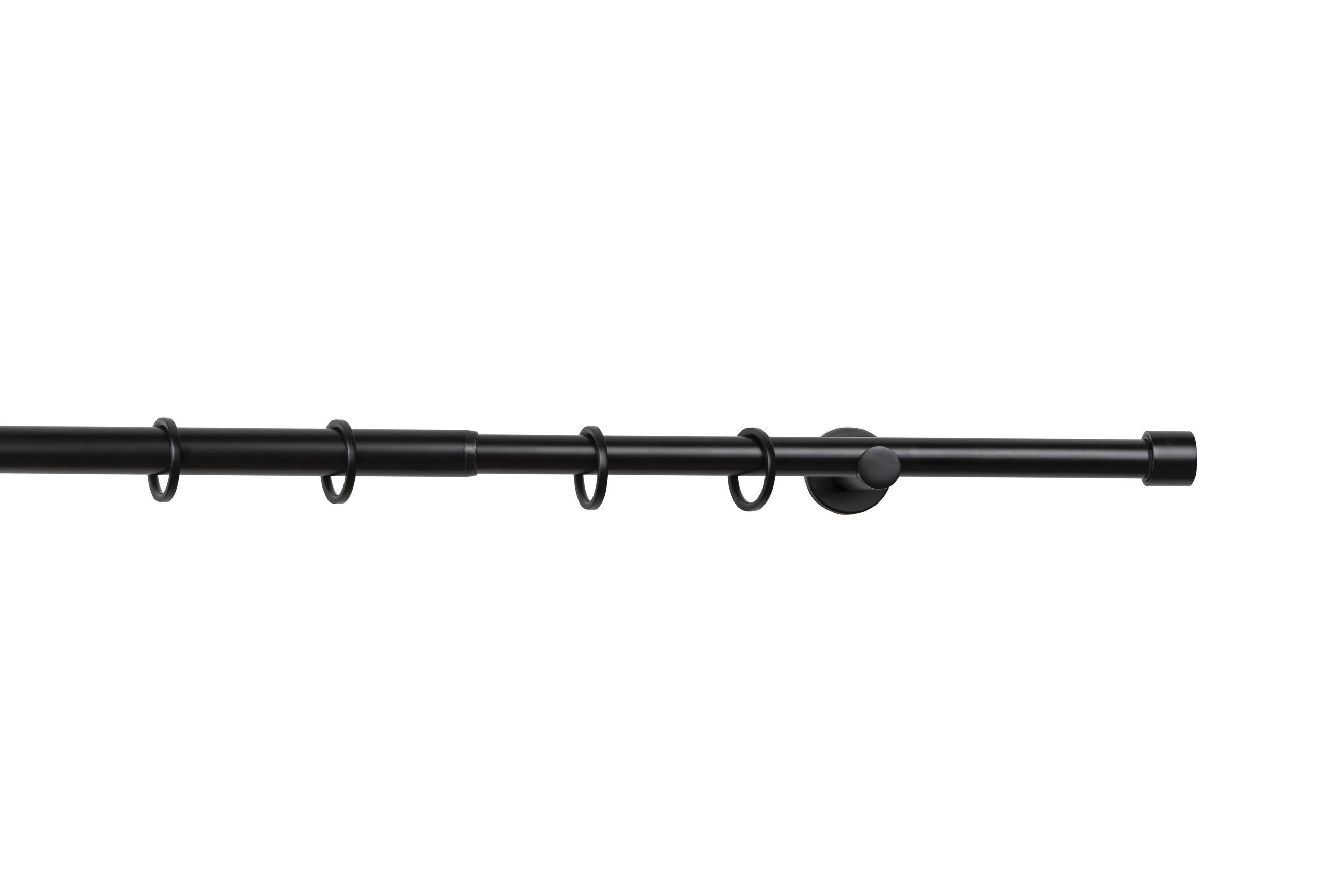 RUNDSTANGENGARNITUR   - Schwarz, Basics, Metall (160-280cm) - Homeware