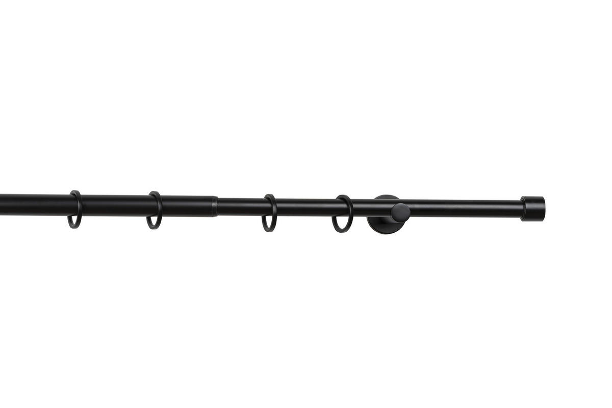 RÚDKARNIS-GARNITÚRA  - fekete, Basics, fém (160-280cm) - Homeware