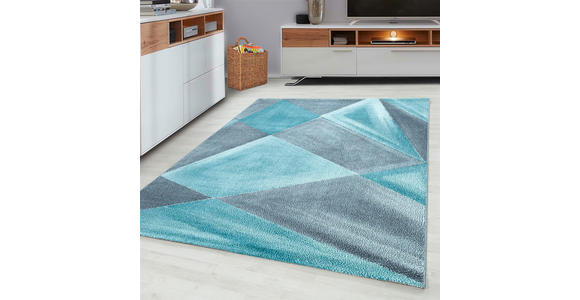 WEBTEPPICH 80/150 cm Beta Blau  - Blau, Basics, Textil (80/150cm) - Novel