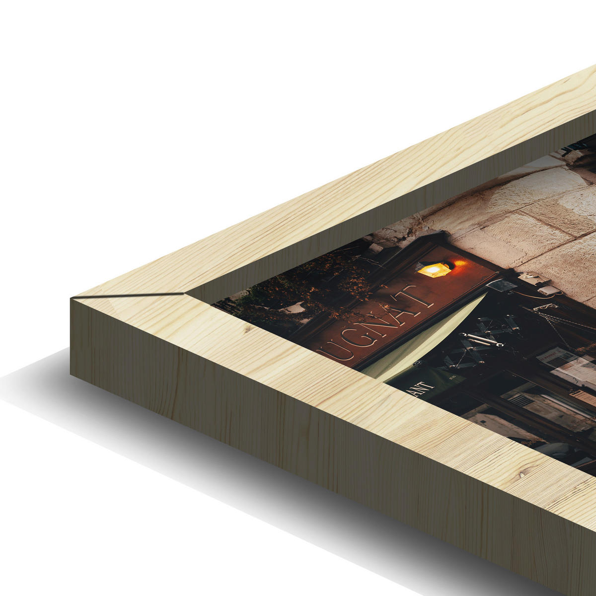 BILD 74/74 cm  - Rotbraun/Naturfarben, Design, Holz/Kunststoff (74/74cm)
