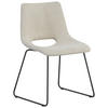 STUHL - Creme/Schwarz, Design, Textil/Metall (48/79/56cm) - Stylife