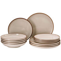KOMBISERVICE Beige Profi Casual Shell 12-teilig 4 Personen  - Beige, Basics, Keramik - Rosenthal