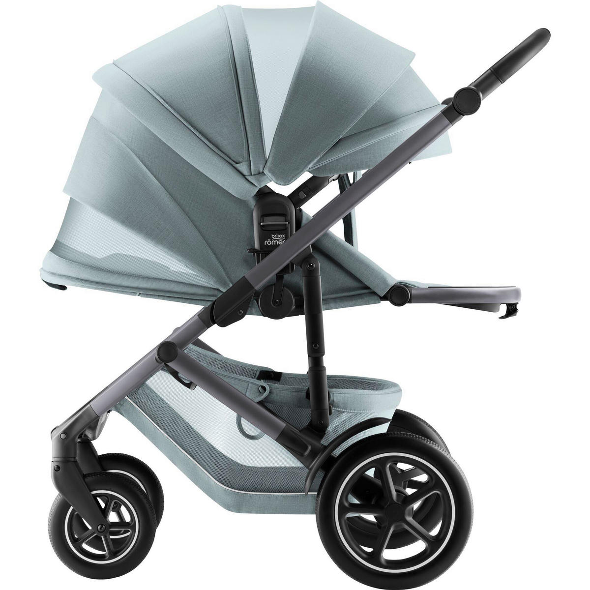 KINDERWAGEN  Smile 5Z  Harbor Blue  - Pastellblau/Grau, Basics, Textil/Metall (57/112/97.7cm) - Britax Römer