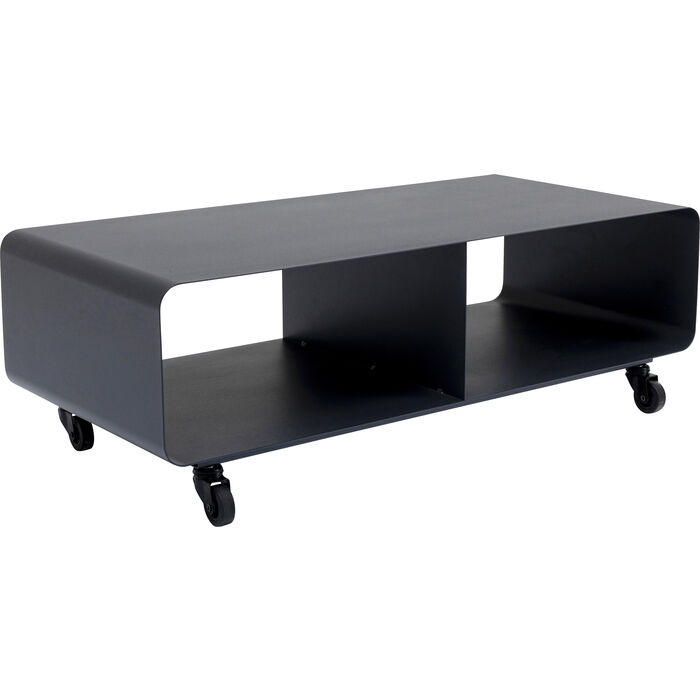 TV-ELEMENT - Dunkelgrau, Design, Kunststoff/Metall (90/30/42cm) - Kare-Design