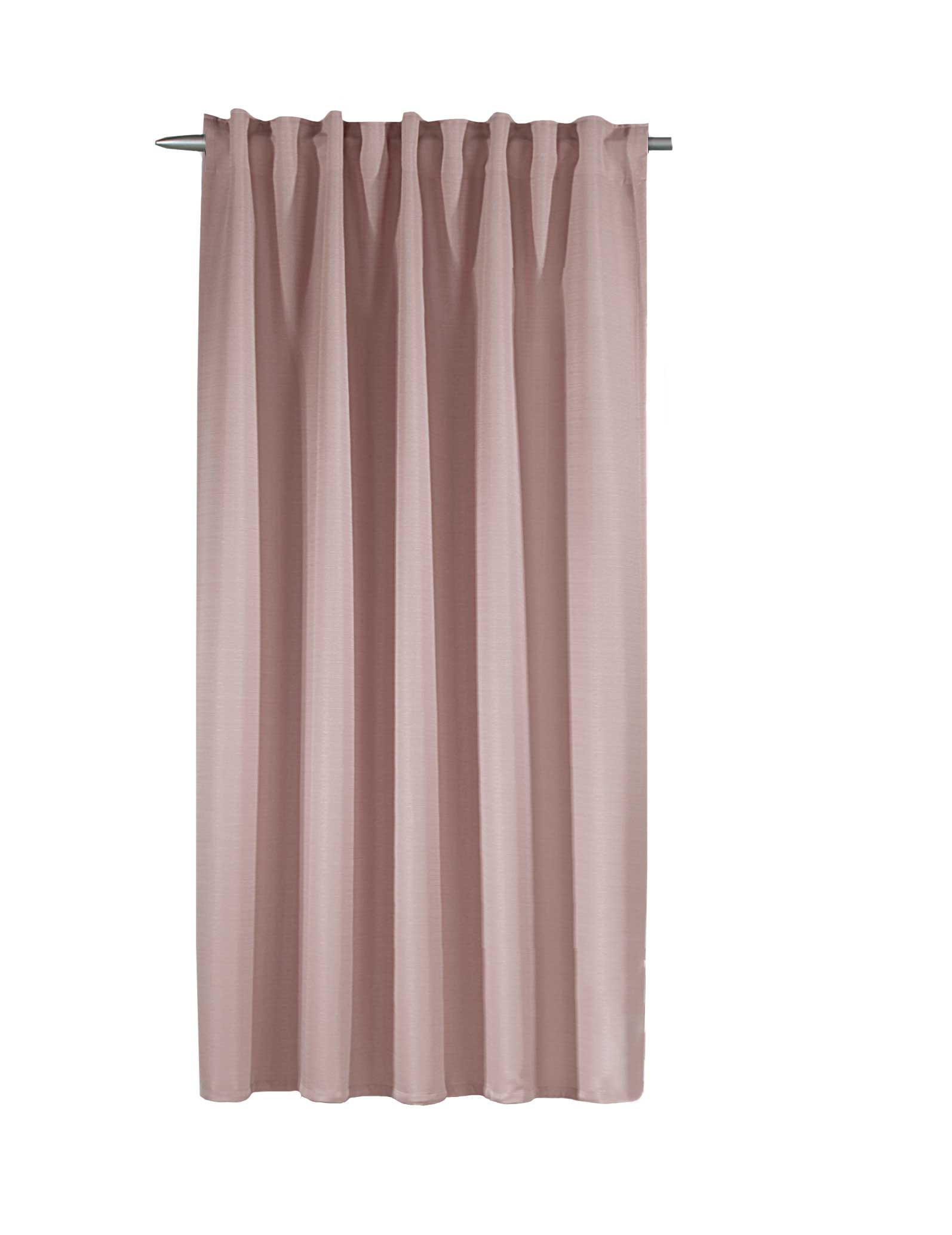 FERTIGVORHANG  blickdicht  175/135 cm   - Hellrosa, Basics, Textil (175/135cm)