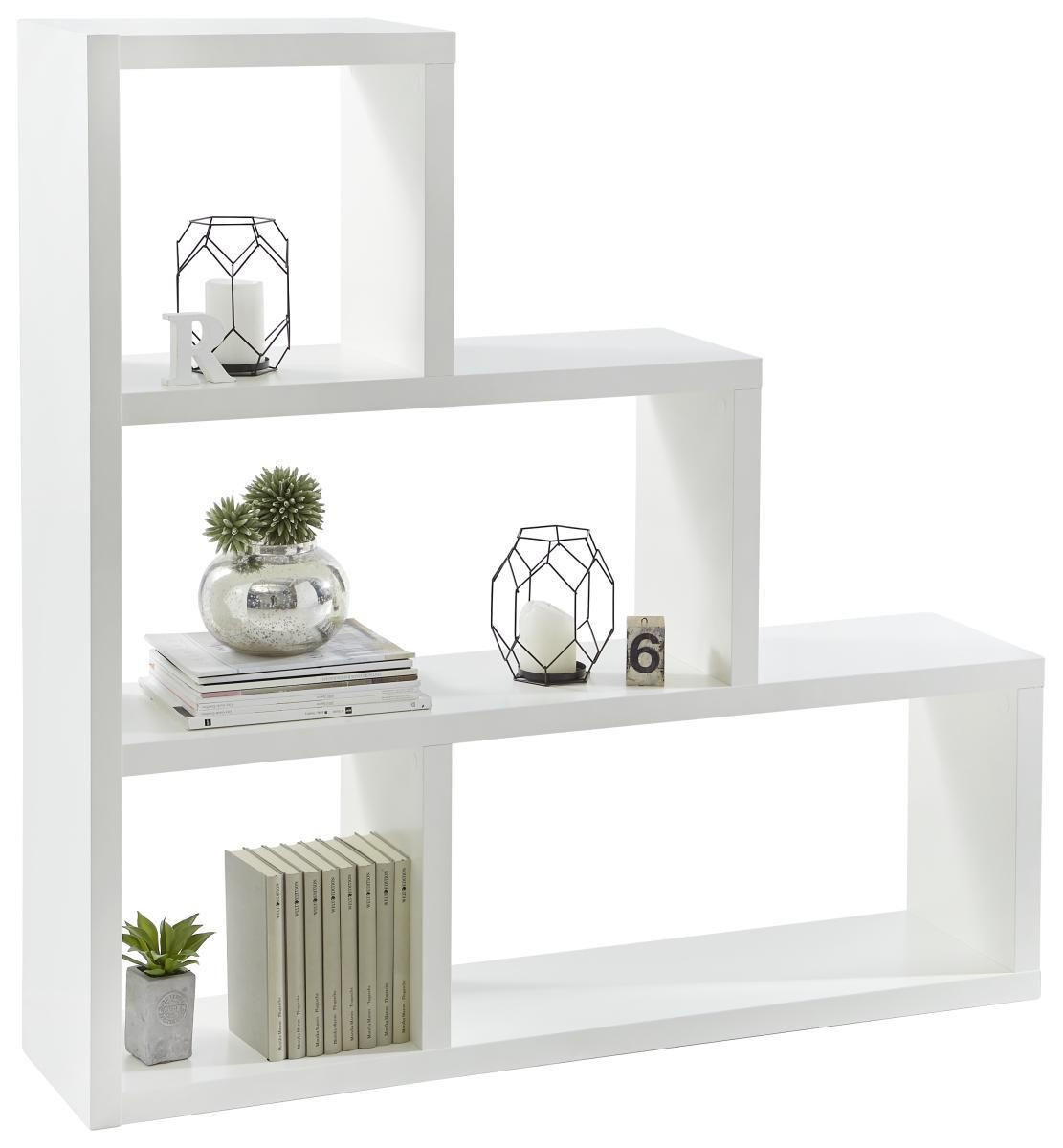 RAUMTEILER - Weiß, Design, Holzwerkstoff (123,9/123,9/29cm) - home24