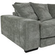 ECKSOFA in Flachgewebe Olivgrün  - Schwarz/Olivgrün, KONVENTIONELL, Holz/Textil (280/190cm) - Carryhome