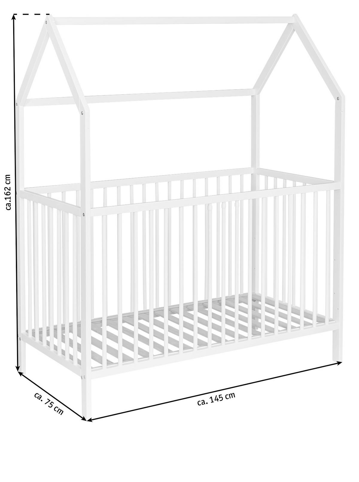 DJEČJI KREVETIĆ  Emma 1  - bijela, Trend, drvo (144/75/161cm) - My Baby Lou