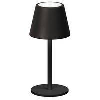 AKKU-TISCHLEUCHTE Salerno 8,5/20 cm  - Graubraun/Schwarz, Design, Metall (8,5/20cm)