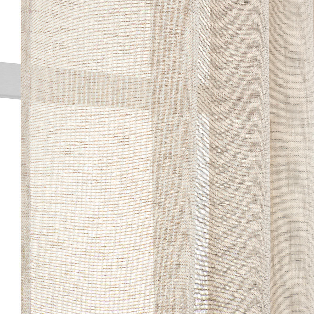 FERTIGVORHANG transparent  - Beige, Basics, Textil (140/240cm)