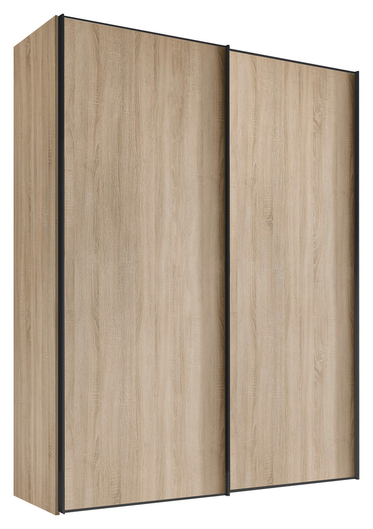 SCHWEBETÜRENSCHRANK 167/222/68 cm 2-türig Sonoma Eiche  - Graphitfarben/Sonoma Eiche, Design, Holzwerkstoff/Metall (167/222/68cm) - Moderano