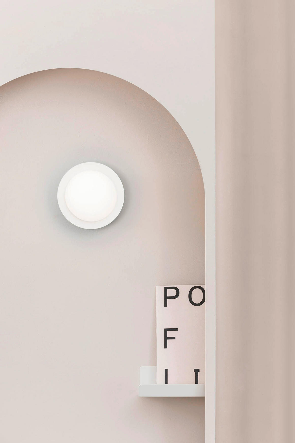 LED-WANDLEUCHTE 12/8 cm   - Weiß, KONVENTIONELL, Metall (12/8cm)