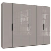 DREHTÜRENSCHRANK in Sahara  - Schwarz/Sahara, Konventionell, Glas/Holzwerkstoff (300/236/58cm) - Hom`in