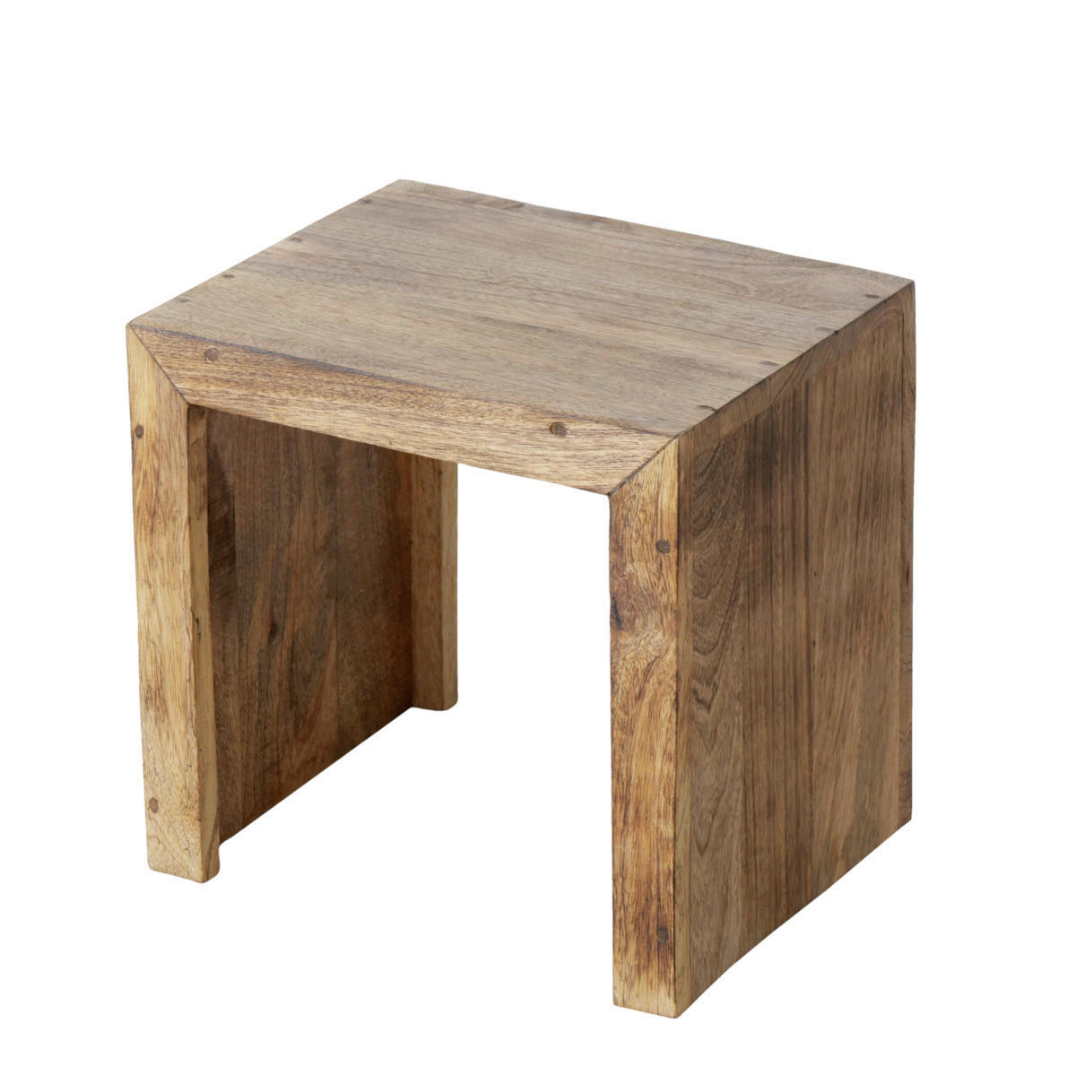 ODKLÁDACÍ STOLEK, mangové dřevo, přírodní barvy - přírodní barvy, Basics, dřevo (30/25/30cm)