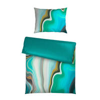 ÁGYNEMŰHUZAT-GARNITÚRA 140/200 cm  - olajkék, Konventionell, textil (140/200cm) - Novel