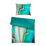 BETTWÄSCHE CUBY Satin 140/200 cm  - Petrol, KONVENTIONELL, Textil (140/200cm) - Novel