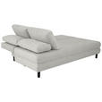SCHLAFSOFA Lia in Webstoff Taupe  - Taupe/Schwarz, Design, Textil/Metall (197/84/92,5cm) - Hom`in