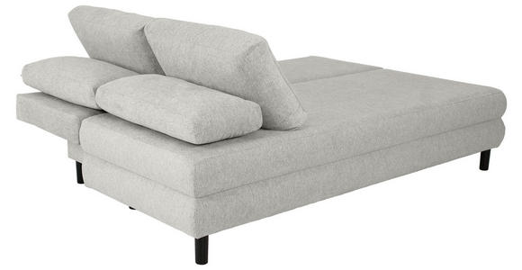 SCHLAFSOFA Lia in Webstoff Taupe  - Taupe/Schwarz, Design, Textil/Metall (197/84/92,5cm) - Hom`in