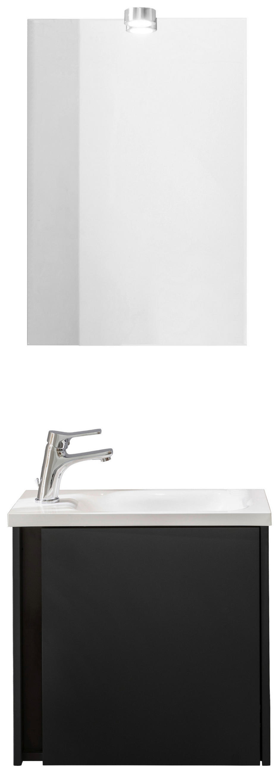 GÄSTEBAD 50 cm  - Anthrazit/Weiß, KONVENTIONELL, Glas/Holzwerkstoff (50cm) - Xora