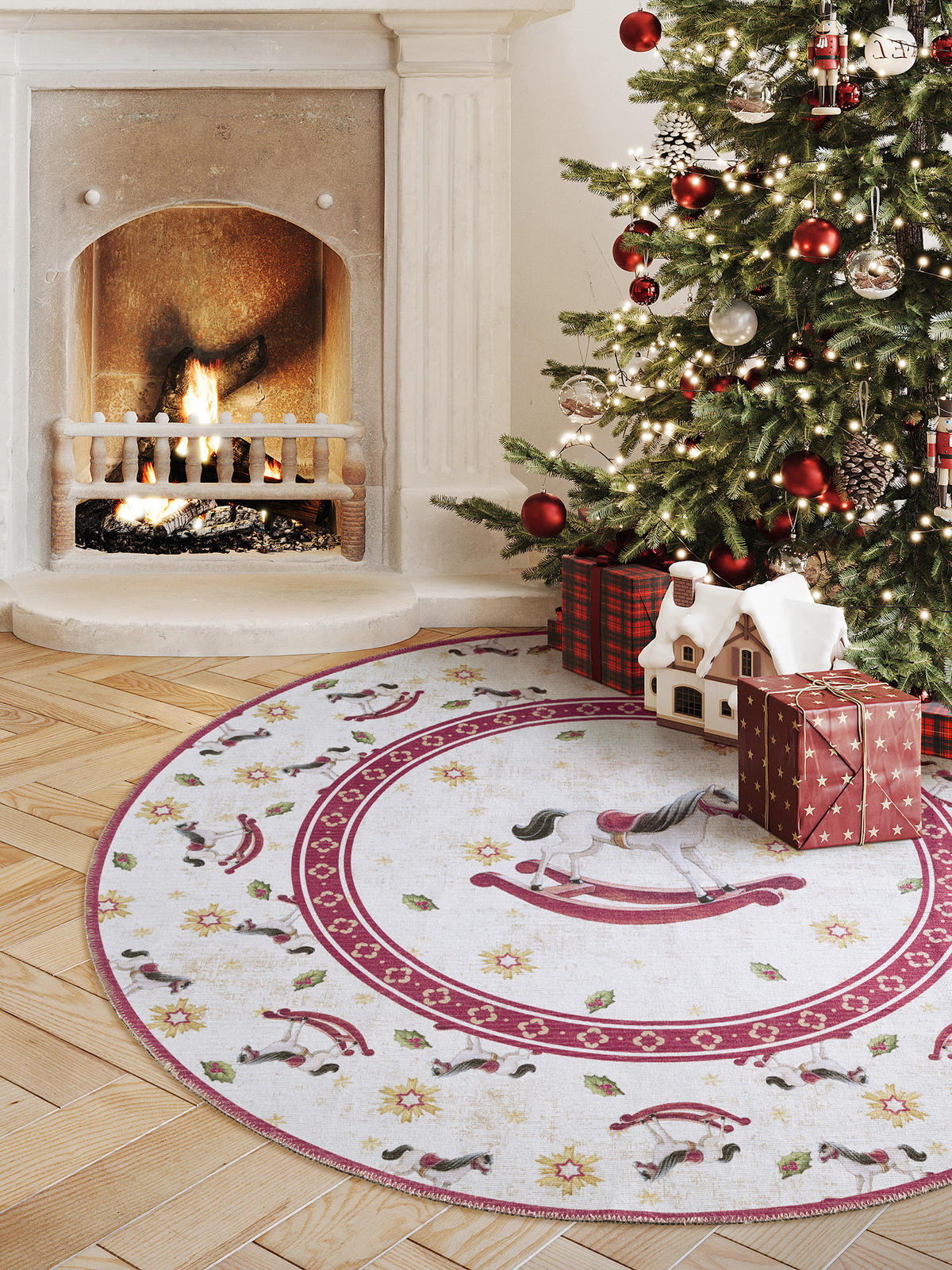 EVENTTEPPICH 160 cm Toy's Delight Limited Edition  - Rot/Creme, MODERN, Kunststoff/Textil (160cm) - Villeroy & Boch