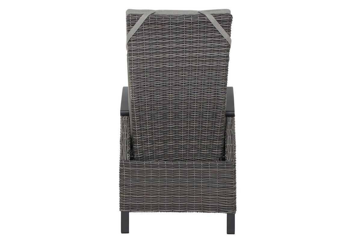 LOUNGEGARNITUR Aluminium  - Grau, Basics, Keramik/Kunststoff (72/103/93cm) - Siena Garden