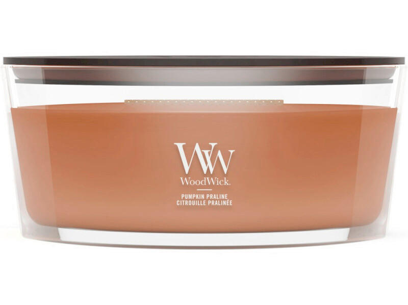 ILLATGYERTYA - cappuccino/áttetsző, Basics, üveg/paraffin (19/9/12cm) - WoodWick