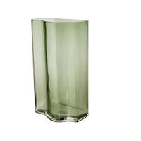 VASE 30 cm  - Dunkelgrün, Trend, Glas (18/12/30cm) - Ambia Home