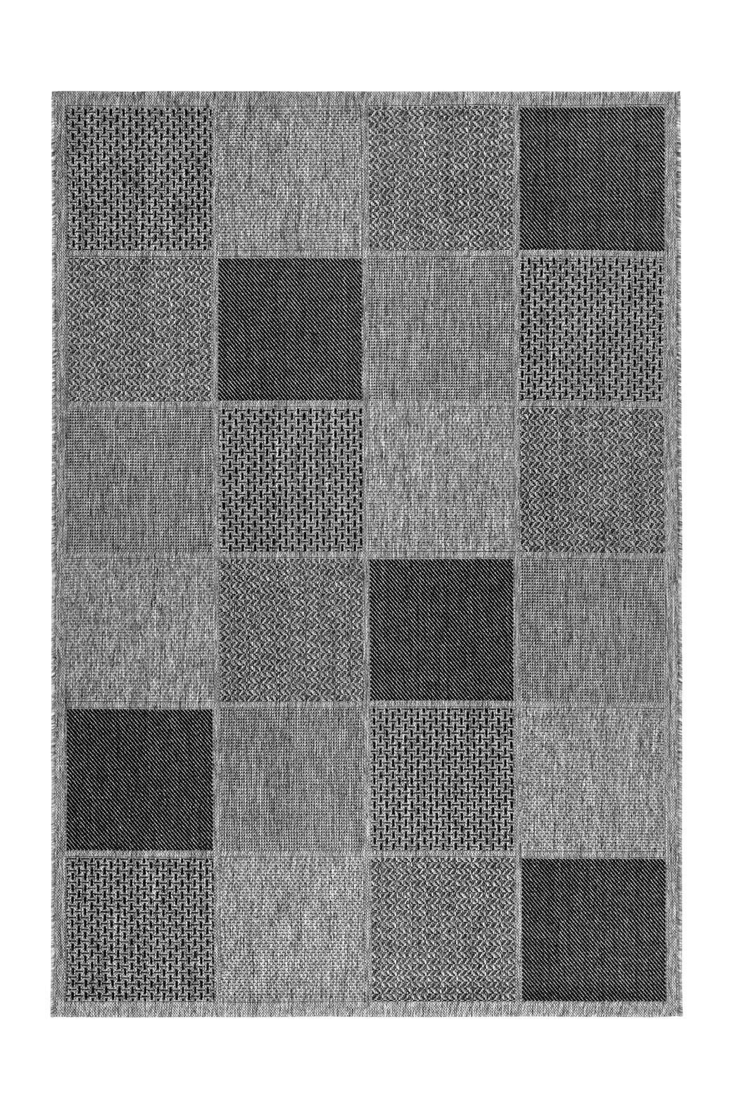 FLACHWEBETEPPICH 80/150 cm Indonesia - Sulawesi Silber  - Grau, Konventionell, Textil (80/150cm)