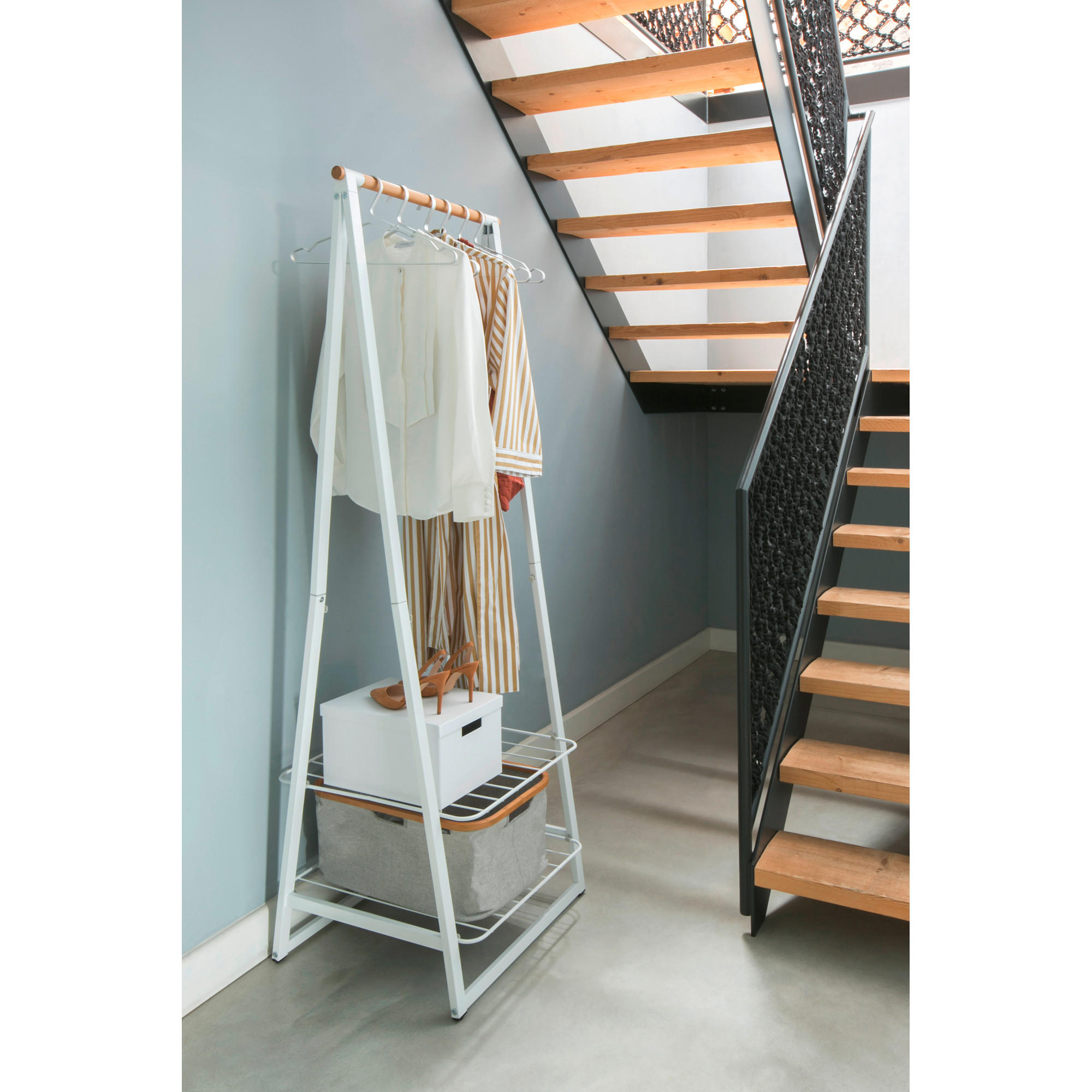 KLEIDERSTÄNDER in Weiß 60/97/13 cm   - Weiß, Basics, Metall (60/97/13cm) - Brabantia