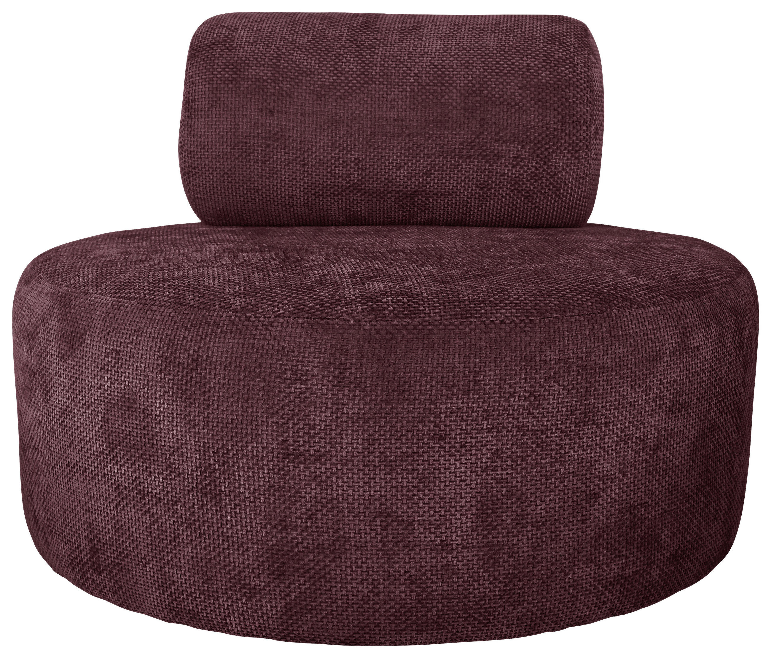 SESSEL in Struktur Bordeaux  - Bordeaux/Schwarz, Basics, Textil/Metall (88/70/88cm) - Livetastic