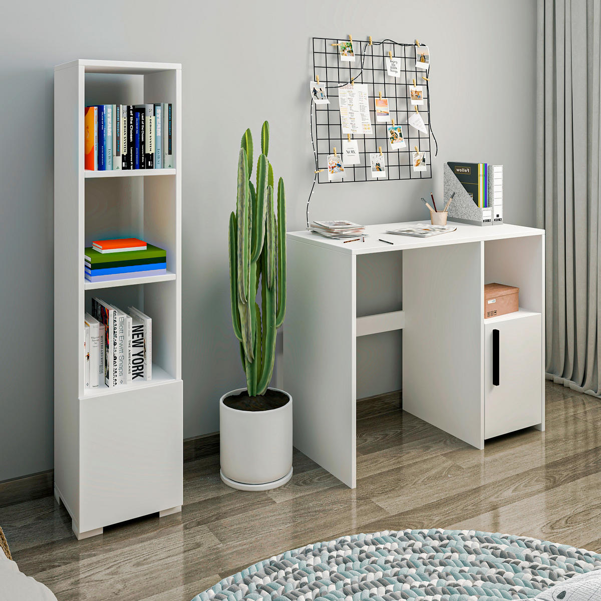 HYLLA i 31/136/30 cm vit  - vit, Design, trämaterial (31/136/30cm) - Livetastic