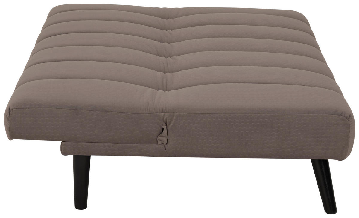 JUGEND- UND KINDERSOFA Flanell Braun  - Schwarz/Braun, MODERN, Holz/Textil (180/81/93cm) - P & B