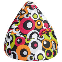 SITZSACK 220 l  - Multicolor/Orange, Design, Textil (110/70/110cm) - Carryhome