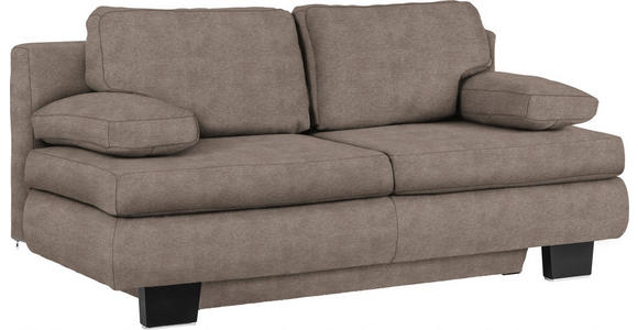 SCHLAFSOFA Flachgewebe Taupe  - Taupe/Wengefarben, KONVENTIONELL, Holz/Textil (203/94/100cm) - Novel