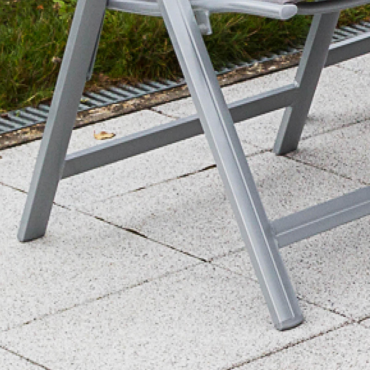 GARTENTISCHGRUPPE Aluminium  - Silberfarben/Braun, ROMANTIK / LANDHAUS, Glas/Textil - Gardenson