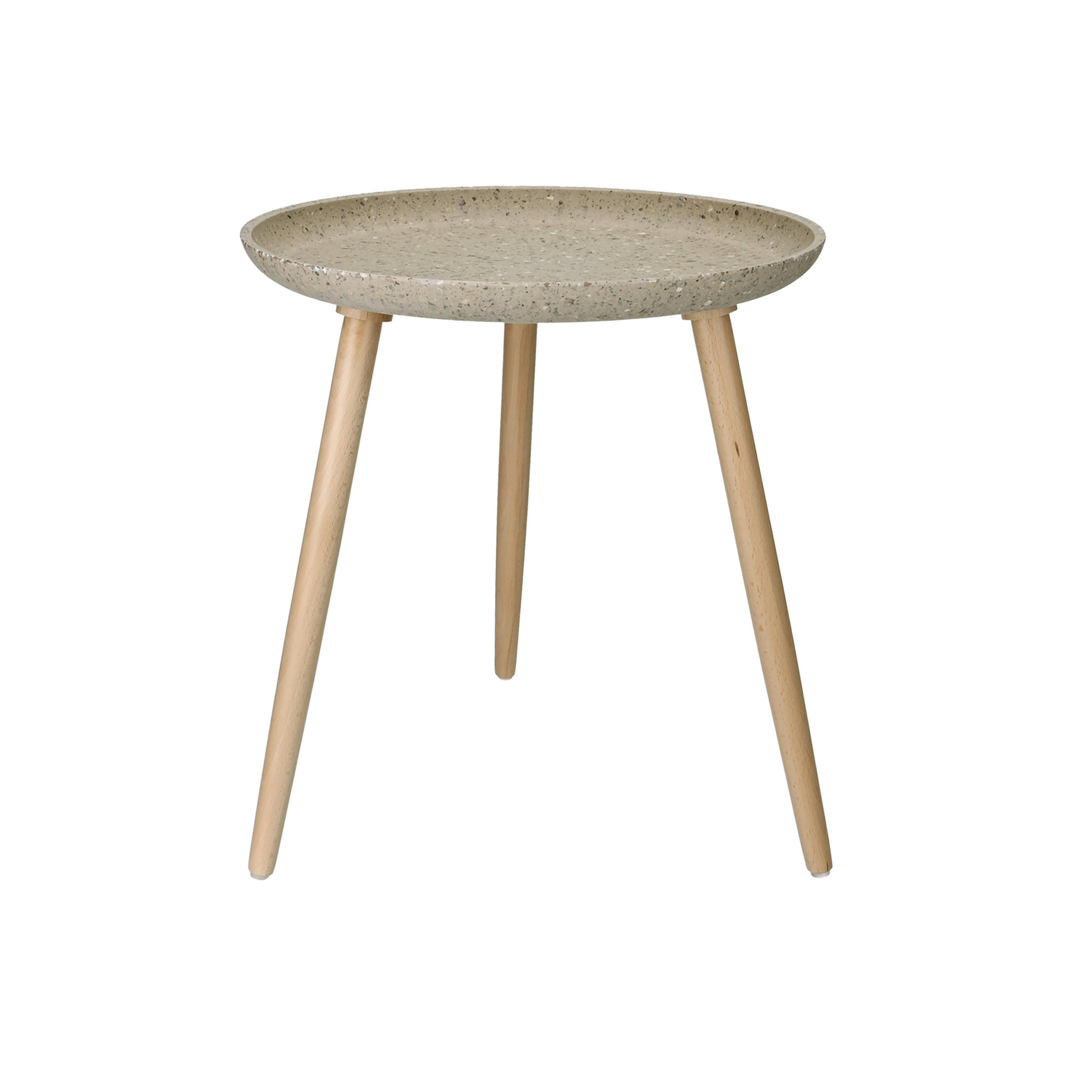 ODKLÁDACÍ STOLEK, buk, béžová - přírodní barvy/béžová, Trend, dřevo/plast (47/49,5cm) - Ambia Home