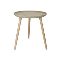 ODKLÁDACÍ STOLEK, buk, béžová - přírodní barvy/béžová, Trend, dřevo/plast (47/49,5cm) - Ambia Home