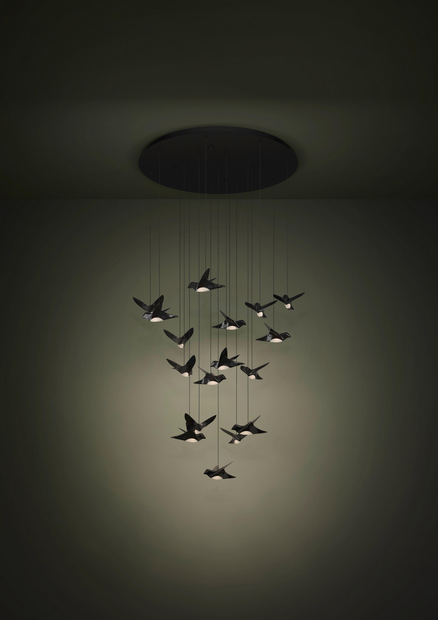 LED-PENDELLAMPA Paratebueno 78/220 cm  - svart, Design, metall/plast (78/220cm) - Eglo