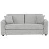 SCHLAFSOFA Webstoff Hellgrau  - Hellgrau/Schwarz, Design, Kunststoff/Textil (205/83/100cm) - Xora