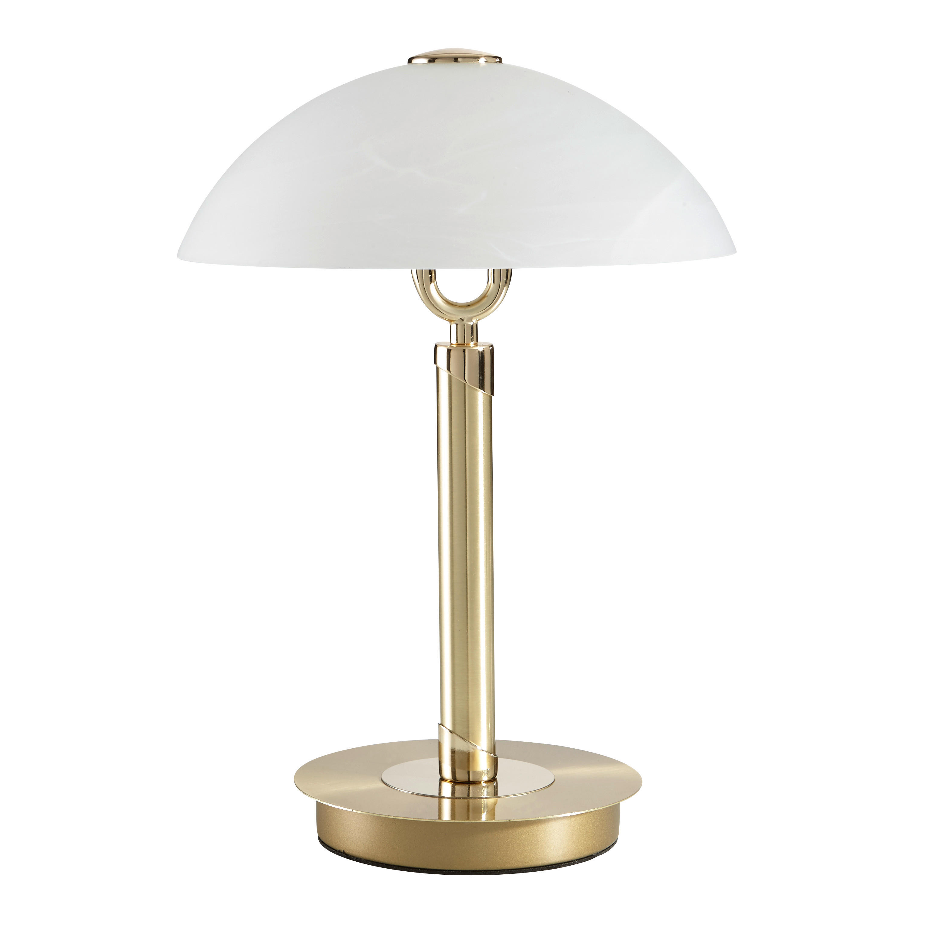 TISCHLEUCHTE 25,5/37 cm   - Chromfarben/Messingfarben, Basics, Glas/Metall (25,5/37cm) - Novel