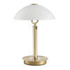 TISCHLEUCHTE 25,5/37 cm   - Chromfarben/Messingfarben, Basics, Glas/Metall (25,5/37cm) - Novel